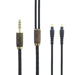 NewFantasia Replacement Audio Cable 4.4mm Balanced Cable Compatible with Audio-Technica ATH-MSR7b ATH-SR9 ATH-ESW990H ATH-AP2000Ti Headphone 6N OCC Copper Silver Plated Cord Walnut Wood Shell in Kuwait