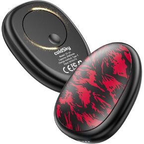 Rechargeable Hand Warmers 2 Pack, Magnetic 2-in-1 Reusable Electric Hand Warmer, 3 Heat Settings Portable Pocket Hand Heater Gifts for Women Men Christmas, Skiing, Camping, Hunting