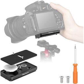 Quick Release Plate for AirTag, Arca-Type Mount Plate with 1/4" Screw/QD Sling Swivel Mount for AirTag Hidden-in Base Plate, Camera Tripod Mount Adapter Compatible with Canon Sony Nikon Fujifilm