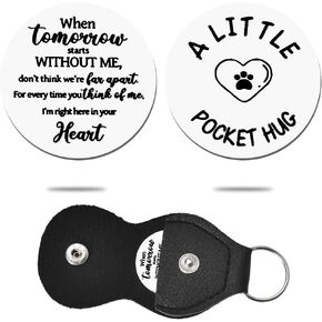 Pet Memorial Pocket Hug Token Gifts for Loss of Dog Cat Remembrance Sympathy Gifts for Pet Lover Owner Bereavement Gift for Loss of Pet Memorial Gifts for Friend Mom Dad Pet Pocket Hug Keychain
