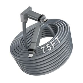 Starlink Cable Genuine Products 2024 New Upgrade 75FT (23M) for Gen 2, Replacement Starlink Cable V2, IP68 Waterproof Extension Cable for Starlink Internet, Grey