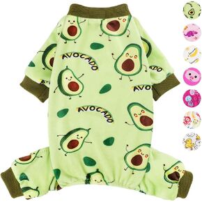 Dog Pajamas, Small Size Yorkie Chihuahua Pjs, Stretchable Monkey Design Pet Apparel Clothes for Teacup Sleepwear, Dogs Comfortable Puppy Jumpsuit(Yellow Duck, XXS)