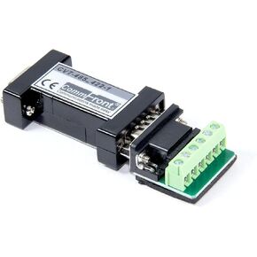 Industrial RS232 to RS485/RS422 Adapter, Port-Powered, Built-in Selectable 120-Ohm Terminator, 600W Surge and 15kV ESD Protection