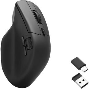 Keychron M6 Wireless Gaming Optical Mouse, Tri-Mode 2.4 GHz/Bluetooth 5.1/Wired, PixArt 3395 Sensor, 26000 DPI, Ergonomic Lightweight Programmable Macro Button for Windows PC/Mac - White in Kuwait