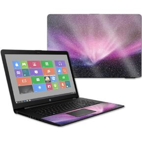 MightySkins Glossy Glitter Skin for HP 17t Laptop 17.3" (2017) - Spaced Out | Protective, Durable High-Gloss Glitter Finish | Easy to Apply, Remove, and Change Styles | Made in The USA
