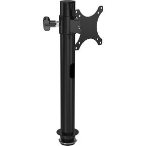 VERSADESK Heavy Duty Steel Single Monitor Stand with Height Adjustable Arm, Desk Mount up to 32 Inch Computer Monitor Screen, 360 Degree Rotation, VESA Compatible, Durable Arm Holds up to 22lbs, Black