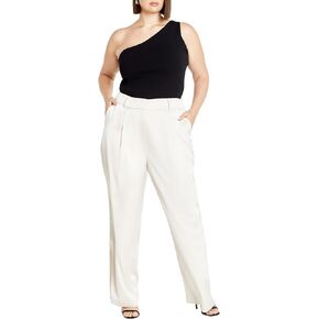City Chic Women's Apparel Women's CITYCHIC Plus Size Pant Rylie, Steel Blue