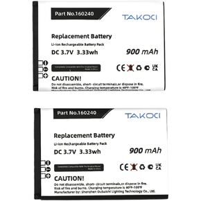 （2-Pack） TAKOCI 160240 Replacement Battery for Steelseries H Wireless Gaming-Headset, 61298RX, Siberia 800, Siberia 840
