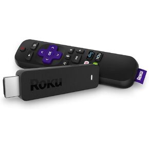 Roku Streaming Stick | Portable; Power-Packed Streaming Device with Voice Remote with Buttons for TV Power and Volume (2018)
