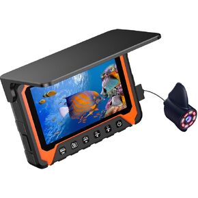 Underwater Fishing Camera DVR,720P Fishing Camera,Ice Fishing Camera DVR Recording 8GB Card,5 Inch IPS Monitor, 8PCS IR Lights w/ 3 Level, 15m/49ft Cable for Boat Lake Kayak Ice Fishing in Kuwait