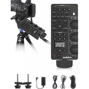 for Sony Camcorder Lanc Zoom Controller - Wireless & Wired Remote Control with IRIS Focus Zoom ND White Balance Adjust for Sony ILME-FX6,PXW-FX9,PXWZ280V/Z280T,PXWZ190V/Z190T; Replaces Sony RM-30BP