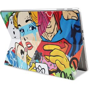 غلاف الكمبيوتر اللوحي متوافق مع Microsoft Surface Pro 11 (2024) - Cartoon Mania - غطاء لاصق واقٍ من الفينيل الفاخر 3M - سهل الاستخدام | صُنع في الولايات المتحدة الأمريكية بواسطة MightySkins
