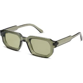 VANLINKER Retro Chunky Rectangle Sunglasses for Men Women Vintage Trendy Square Thick Sun Glasses VL9823