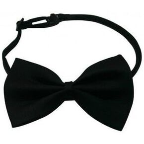 EOM Selected Adjustable Dog Bow Tie Puppy Pet Costume Collar Stripe Bow Tie Dogs Cats Puppy Tie Neck Tie - Perfect for Wedding Tie Party Accessories (Cute Bowtie - Black)