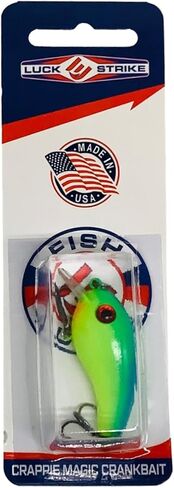 Luck E Strike Crappie Magic Crankbait (2 Inch Crappie Lure) Made in The USA in Kuwait