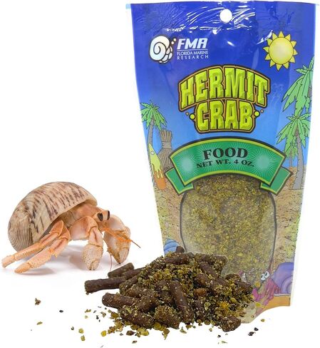 زجاجة طعام السلطعون الناسك وحقيبة لإعادة الملء، الكل في واحد من اللوازم الطبيعية وضروريات الموائل للسرطان، عبوتان in Kuwait