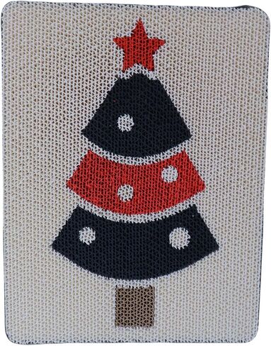 Christmas Tree Cat Scratching Pad, Cat Nail File Scratcher for Wall Modern Cute Cardboard Vertical Cat Scratching Post, Furniture Protector in Saudi Arabia