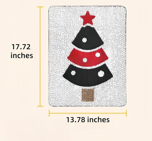 Christmas Tree Cat Scratching Pad, Cat Nail File Scratcher for Wall Modern Cute Cardboard Vertical Cat Scratching Post, Furniture Protector in Saudi Arabia