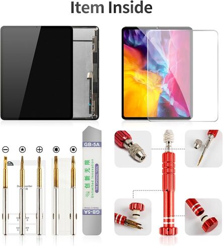 استبدال شاشة iPad Air 2 لجهاز iPad Air 2 الجيل الثاني محول رقمي LCD يعمل باللمس لجهاز iPad Air 2 A1566 مجموعة إصلاح شاشة العرض A1567 أبيض in Kuwait