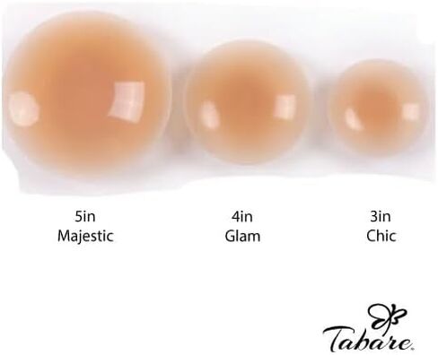 Bare Skins XL Matte Silicone Nipple Covers Extra Large Size Light Reusable Adhesive Breast Petals in Saudi Arabia