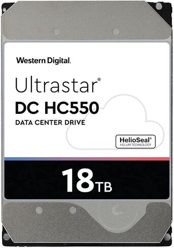 Western Digital Ultrastar DC HC550 18 TB Hard Drive - 3.5" Internal - SAS (12Gb/s SAS) (Renewed) in Saudi Arabia
