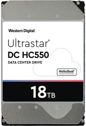 Western Digital Ultrastar DC HC550 18 TB Hard Drive - 3.5" Internal - SAS (12Gb/s SAS) (Renewed) in Saudi Arabia