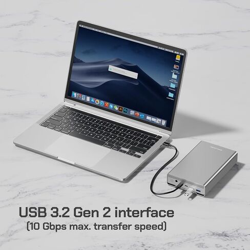 Avolusion PRO-G1 Series 10TB USB 3.2 Gen 2 (10Gbps) USB-C External Hard Drive w/USB HUB for Windows or MacOS Desktop PC/Laptop (Silver) (Renewed) in Saudi Arabia