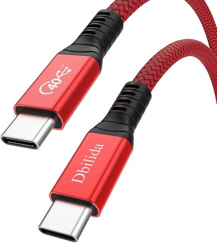 USB 4 Cable 1.6ft, 40Gbps Nylon Braided USB C Cable Supports [8K@60Hz, 5K/4K@60Hz], 5A 100W Charging Compatible with Thunderbolt 4/3, MacBook, eGpu, Docking, Hub, SSD in Saudi Arabia