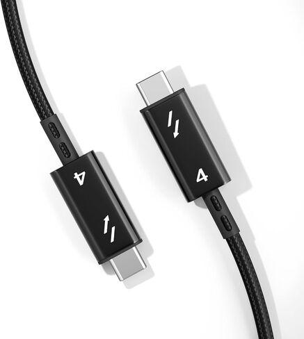 كابل USB 4 8K بطول 0.5 متر/1.64 قدم 40 جيجابت في الثانية، شحن 240 وات، كابل USB4/كابل عرض USB C PD 3.1، متوافق مع Thunderbolt 4، iPhone 15 Pro Max، MacBook، XPS، Surface Pro (0.5M/1.65FT) in Kuwait