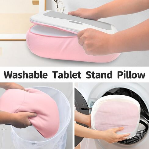 حامل وسادة كيندل من سي جي بي إي، حامل كيندل للقراءة في السرير، حامل تابلت قابل للتعديل وسادة وسادة ناعمة للقراءة في السرير والأريكة والأريكة - رمادي in Kuwait