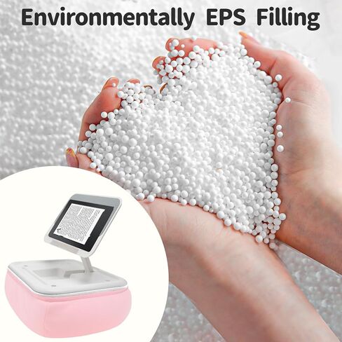 حامل وسادة كيندل من سي جي بي إي، حامل كيندل للقراءة في السرير، حامل تابلت قابل للتعديل وسادة وسادة ناعمة للقراءة في السرير والأريكة والأريكة - رمادي in Kuwait