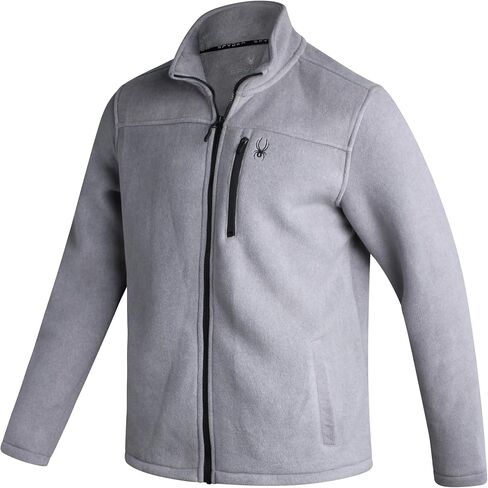 Spyder Mens Fleece Jacket - Soft and Warm Sherpa Bonded Full Zip Up Midweight Outerwear Jackets for Men with UPF30+ (S-XXL) in Kuwait
