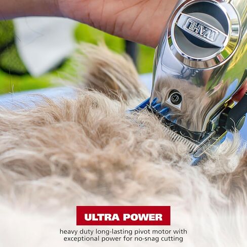 مجموعة أدوات العناية بالكلاب ذات الحبال المعدنية بالكامل من سلسلة Wahl USA Pro، ماكينة قص الكلاب فائقة الهدوء مع غطاء معدني لتشغيل أكثر هدوءًا وبرودة - موديل 3026335 in Kuwait