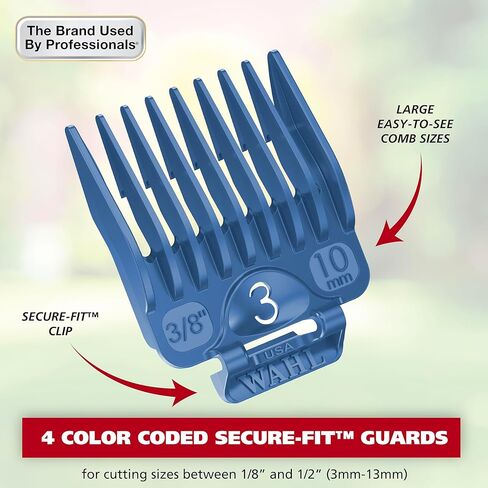 مجموعة أدوات العناية بالكلاب ذات الحبال المعدنية بالكامل من سلسلة Wahl USA Pro، ماكينة قص الكلاب فائقة الهدوء مع غطاء معدني لتشغيل أكثر هدوءًا وبرودة - موديل 3026335 in Kuwait