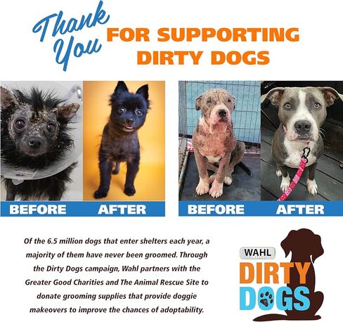 مجموعة أدوات العناية بالكلاب ذات الحبال المعدنية بالكامل من سلسلة Wahl USA Pro، ماكينة قص الكلاب فائقة الهدوء مع غطاء معدني لتشغيل أكثر هدوءًا وبرودة - موديل 3026335 in Kuwait