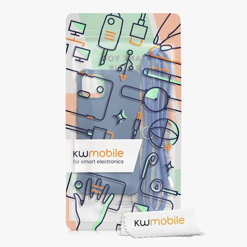 kwmobile Crossbody Case Compatible with Apple iPhone 13 Case - TPU Silicone Cover with Strap - Red in Saudi Arabia