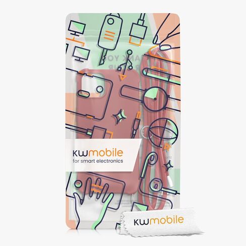 kwmobile Crossbody Case Compatible with Apple iPhone 13 Case - TPU Silicone Cover with Strap - Red in Saudi Arabia