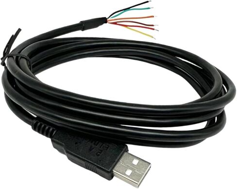 كابل TTL-232R-3V3-WE، محول تسلسلي USB إلى TTL USB إلى كابل تسلسلي TTL UART 3.3 فولت، طرف سلك، 3.3 فولت، 6 أقدام in Kuwait