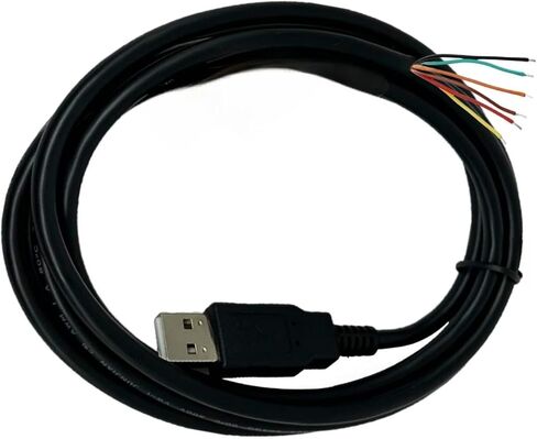 كابل TTL-232R-3V3-WE، محول تسلسلي USB إلى TTL USB إلى كابل تسلسلي TTL UART 3.3 فولت، طرف سلك، 3.3 فولت، 6 أقدام in Kuwait