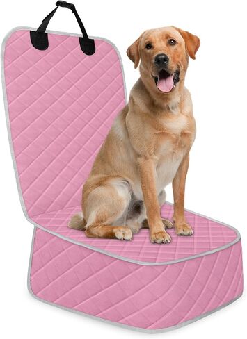 Tuwubi غطاء مقعد الكلب الأمامي، أغطية مقاعد السيارة المقاومة للماء للكلاب، أغطية مقاعد كرسي الكابتن المقاومة للخدش، حماية كاملة لمقعد السيارة للحيوانات الأليفة لشاحنة SUV MPV سيدان (S، أسود، مجموعة واحدة) in Kuwait