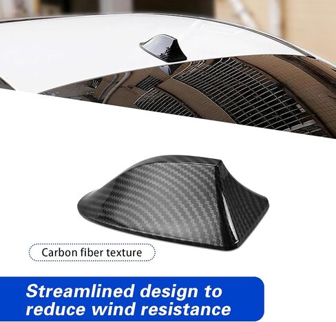 1 PC Shark Fin Antenna Cover for Car, Car Antenna Topper, Vehicle Shark Fin Shape Cover with Adhesive Tape, Universal Car Accessories for Most Cars, SUVs, Vans (Black) in Kuwait