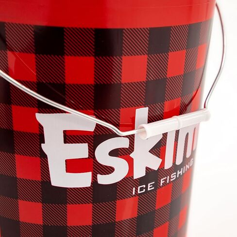 Eskimo® 43835 دلو بافلو منقوش سعة ستة جالون، تخزين، أحمر / منقوش in Kuwait