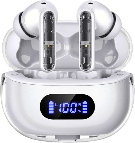 Wireless Earbuds P1 PRO, Earphones Wireless Bluetooth Headphones with Clear Call Mics Ear Buds, Comfortable Fit, IPX7 Waterproof Headset Long Battery Life, 30H Playtime for Sports Workout in Saudi Arabia