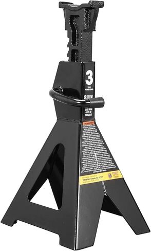 BIG RED 3 Ton Aluminum Jack Stands, for Cars, ATV's and UTV's, with 6 Locking Support Pins, Red/Silver, 2 Pack in Kuwait
