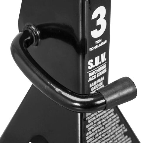 BIG RED 3 Ton Aluminum Jack Stands, for Cars, ATV's and UTV's, with 6 Locking Support Pins, Red/Silver, 2 Pack in Kuwait
