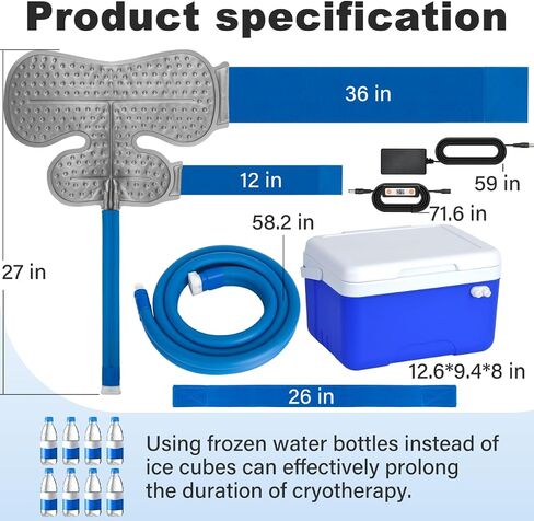 Ice Machine for Knee After Surgery, 9 Quarts Cold Therapy Machine Home Cryotherapy System for Post-Surgery Pain Relief, Compression Pad, Powerful Pump in Saudi Arabia
