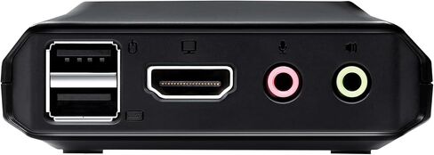 ATEN CS22H 2 Port 4K HDMI Cable KVM Switch 4K 60Hz FHD 144Hz with Remote Port Selector for Office Desktop, Graphic Design, Video Editing, Gaming for PC Laptop Windows Mac Linux in Kuwait