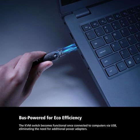 ATEN CS22H 2 Port 4K HDMI Cable KVM Switch 4K 60Hz FHD 144Hz with Remote Port Selector for Office Desktop, Graphic Design, Video Editing, Gaming for PC Laptop Windows Mac Linux in Kuwait