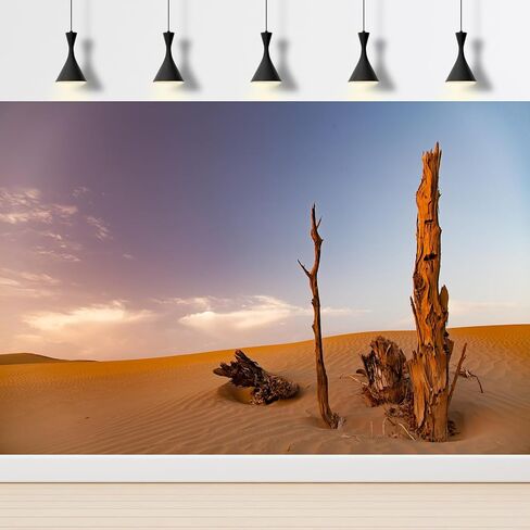 Reptile Habitat Background Dead Tree and Sun Desert Scenery Terrarium Background Nature Desert Landscape Backdrop Aquarium Background Durable Polyester Desert Background Backdrop Vinyl 24x16in in Kuwait