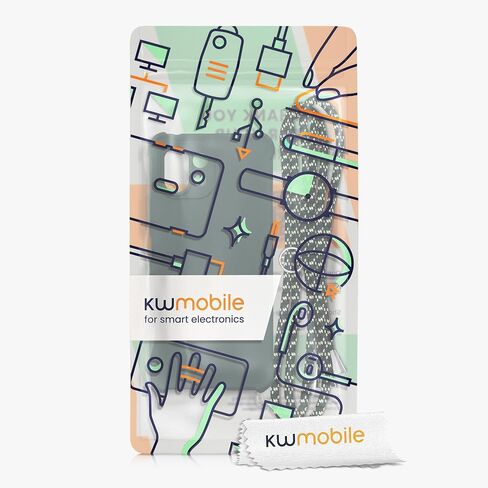 حافظة كروس kwmobile متوافقة مع حافظة Xiaomi 11 Lite (5G) NE/Mi 11 Lite (5G) - غطاء سيليكون TPU مع حزام - أخضر موس in Saudi Arabia